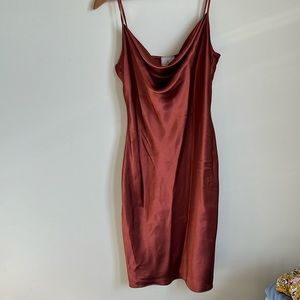 DB Studio Silky Slip Formal Spaghetti Strap Midi Dress Size 12